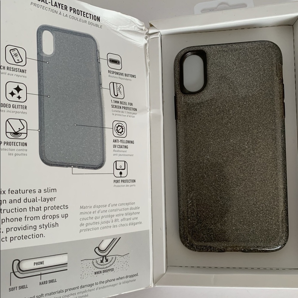 Sketch Glitter IPhone X case